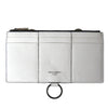 Dolce & Gabbana White Calfskin Leather Large Crossbody Card Holder Wallet
