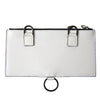 Dolce & Gabbana White Calfskin Leather Large Crossbody Card Holder Wallet