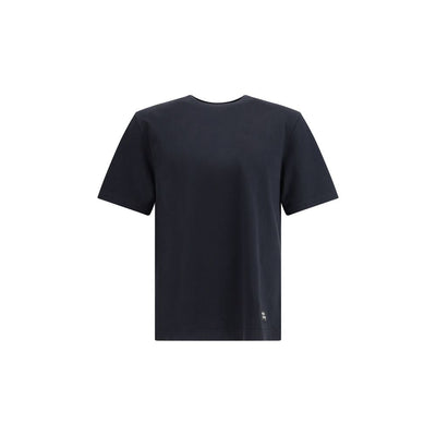 Maison Kitsuné Schwarzes Baumwoll-T-Shirt