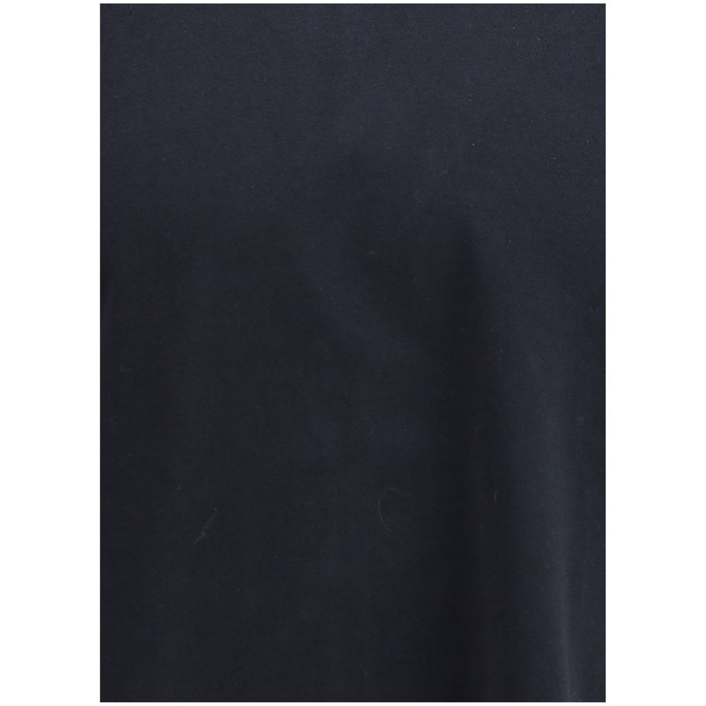 Maison Kitsuné Schwarzes Baumwoll-T-Shirt