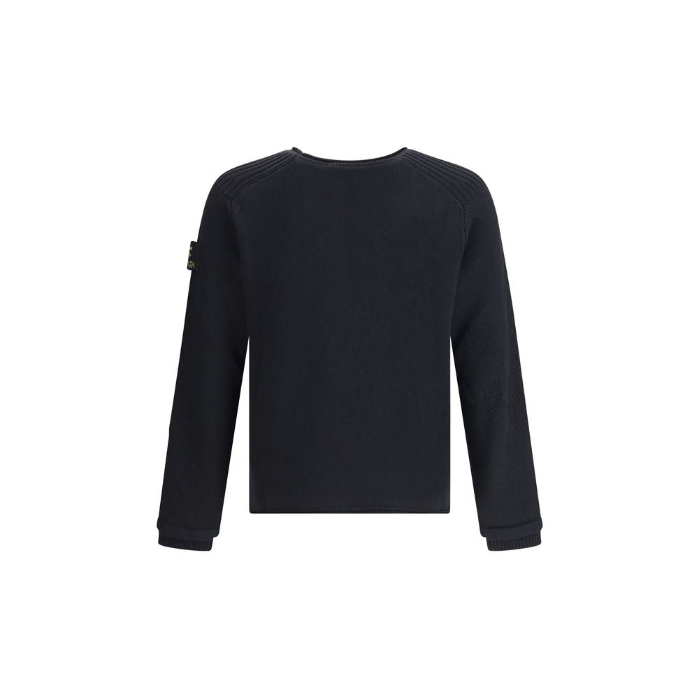 Premiata Schwarzes Merino-Woll-Sweatshirt
