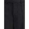 Rick Owens Black Fleece Wool Dress Pants