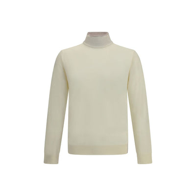 Cruna Cream Wool Turtleneck