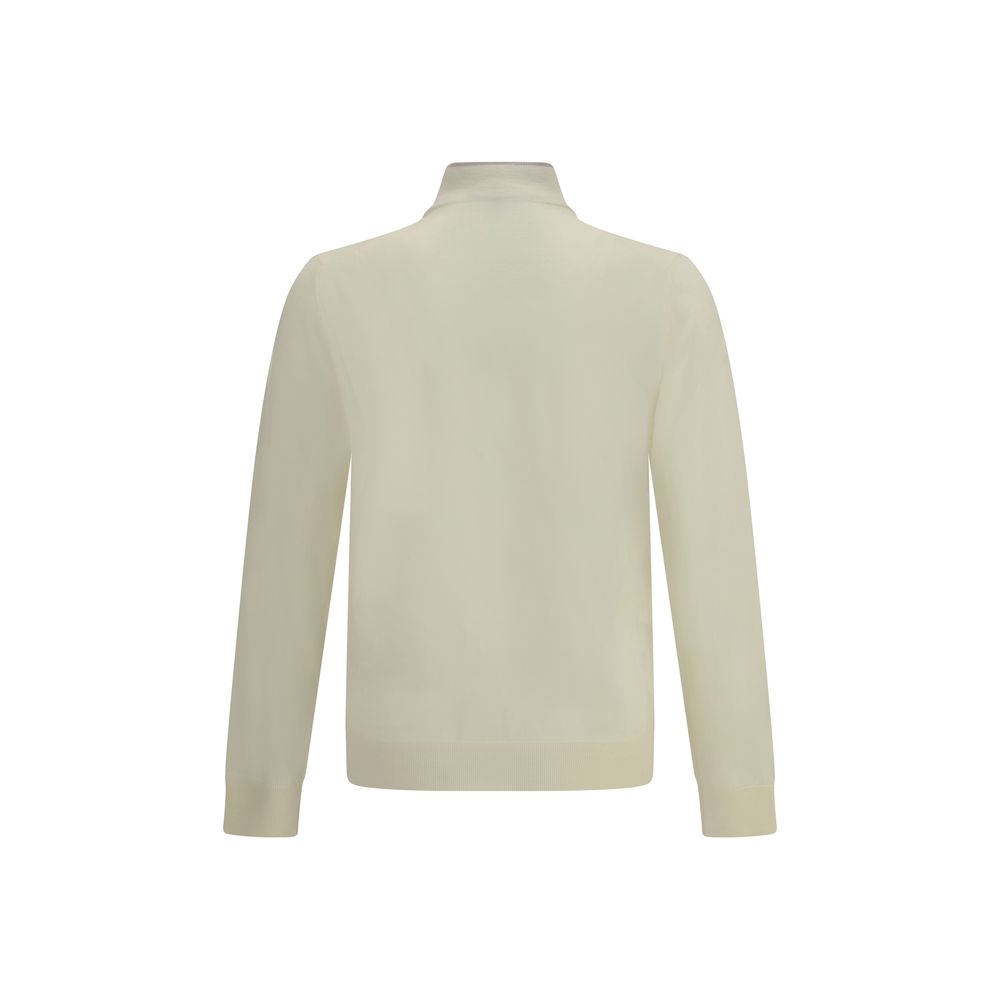 Cruna Creme Wollrollkragenpullover