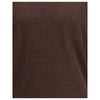 Cruna Brown Wool Turtleneck