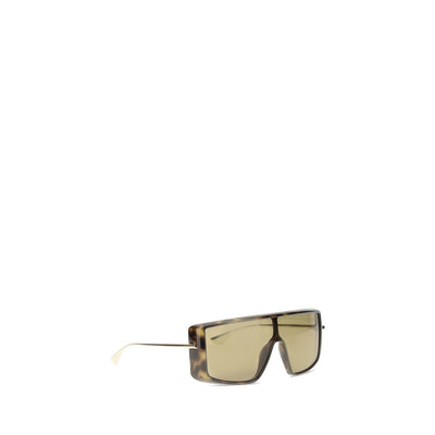 Alexander McQueen Sonnenbrille aus braunem Acetat