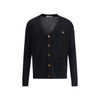Vivienne Westwood Black Fleece Wool Cardigan