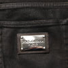 Dolce & Gabbana Dark Brown Tattered Cotton Skinny Denim Jeans