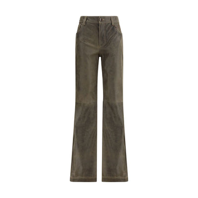 Etro Brown Leather Pants