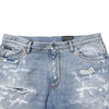 Dolce & Gabbana Blue Distressed Ripped Denim Pants Jeans