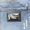 Dolce & Gabbana Blue Distressed Ripped Denim Pants Jeans