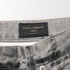 Dolce & Gabbana Black Grey Graphic Print Denim Pants Jeans