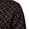 Dolce & Gabbana BrownFloral Collared GOLD Formal Dress Shirt