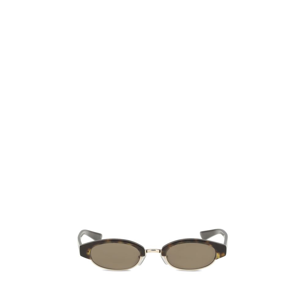 Alexander McQueen Sonnenbrille aus braunem Acetat