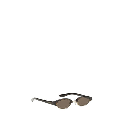 Alexander McQueen Sonnenbrille aus braunem Acetat