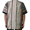 Dolce & Gabbana Multicolor Graphic Collared Casual Shirt