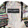 Dolce & Gabbana Multicolor Graphic Collared Casual Shirt