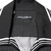 Dolce & Gabbana Black White StripeDot Print Casual Polo Shirt
