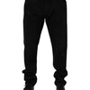 Dolce & Gabbana Black Cotton Regular Denim Men Trouser Jeans