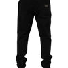 Dolce & Gabbana Black Cotton Regular Denim Men Trouser Jeans