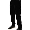 Dolce & Gabbana Black Cotton Slim Fit Denim Trouser Jeans
