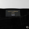 Dolce & Gabbana Black Cotton Slim Fit Denim Trouser Jeans