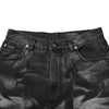 Dolce & Gabbana Black Marbled Effect Straight Men Denim Jeans
