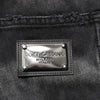 Dolce & Gabbana Black Marbled Effect Straight Men Denim Jeans
