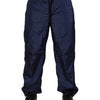 Dolce & Gabbana Blue Nylon Straight Jogger Sweatpants Pants