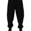 Dolce & Gabbana Black Cotton Cargo Jogger Sweatpants Pants