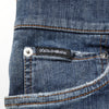 Dolce & Gabbana Dark Blue Washed Running Ripped Denim Jeans