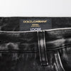 Dolce & Gabbana Black Washed Ripped Loose Cotton Denim Jeans