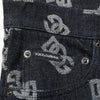 Dolce &amp; Gabbana Schwarze DG Monogram Baumwoll-Skinny-Jeans