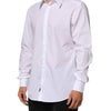 Dolce & Gabbana White Cotton MARTINI Men Formal Dress Shirt