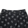 Dolce & Gabbana Black Monogram Denim Cargo Men Bermuda Short