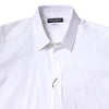 Dolce & Gabbana White Cotton Collared GOLD FormalDress Shirt