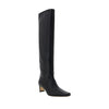 Staud Black Calf Leather Bos Taurus High Heel Boots