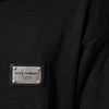 Dolce &amp; Gabbana Kapuzenpullover mit schwarzem Logo und durchgehendem Reißverschluss