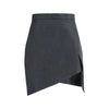 Vivienne Westwood Gray Wool Mini Skirt