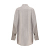 Di Stavnitser Gray Fleece Wool Dress Shirt