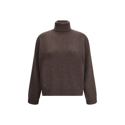 Brunello Cucinelli brauner Kaschmir-Rollkragenpullover