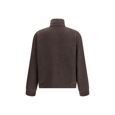 Brunello Cucinelli brauner Kaschmir-Rollkragenpullover