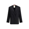 Di Stavnitser Schwarzer Polyester-Blazer
