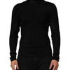 Dolce &amp; Gabbana Schwarzer Rollkragenpullover aus Viskose