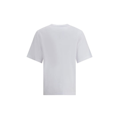 Maison Kitsuné Weißes Baumwoll-T-Shirt
