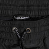 Dolce & Gabbana Black Logo Polyester Beachwear Shorts Swimwear