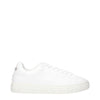 Versace White Leather Low Top Sneakers
