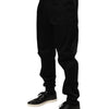 Dolce &amp; Gabbana Schwarze Stretch-Freizeithose aus Baumwolle