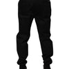 Dolce &amp; Gabbana Schwarze Stretch-Freizeithose aus Baumwolle