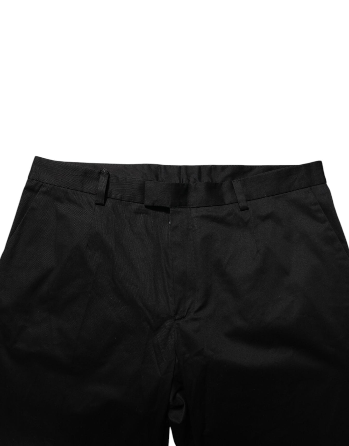 Dolce &amp; Gabbana Schwarze Stretch-Freizeithose aus Baumwolle